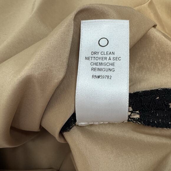 Adrianna Papell Lace Sheath Dress Women's Size 12 Black Nude Sleeveless Short - Picture 11 of 15